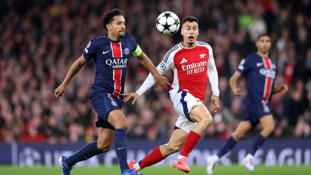 PSG berhasil mengunci satu tempat di babak final UCL 2024/25 setelah mengakhiri perlawanan Arsenal dengan skor 2-1.
