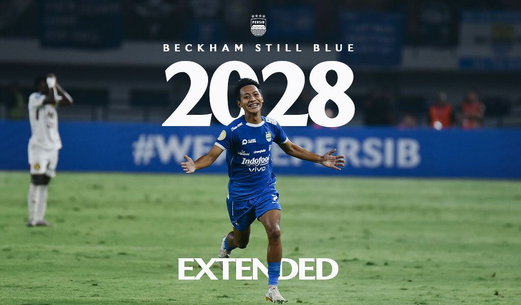 Persib Bandung memastikan masa depan Beckham Putra tetap berwarna biru-biru dengan memperpanjang kontrak gelandang muda tersebut hingga 2028.