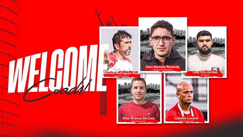 Persija Jakarta resmi memperkenalkan lima anggota baru tim kepelatihan yang akan mendukung Mauricio Souza di musim kompetisi 2025/26.