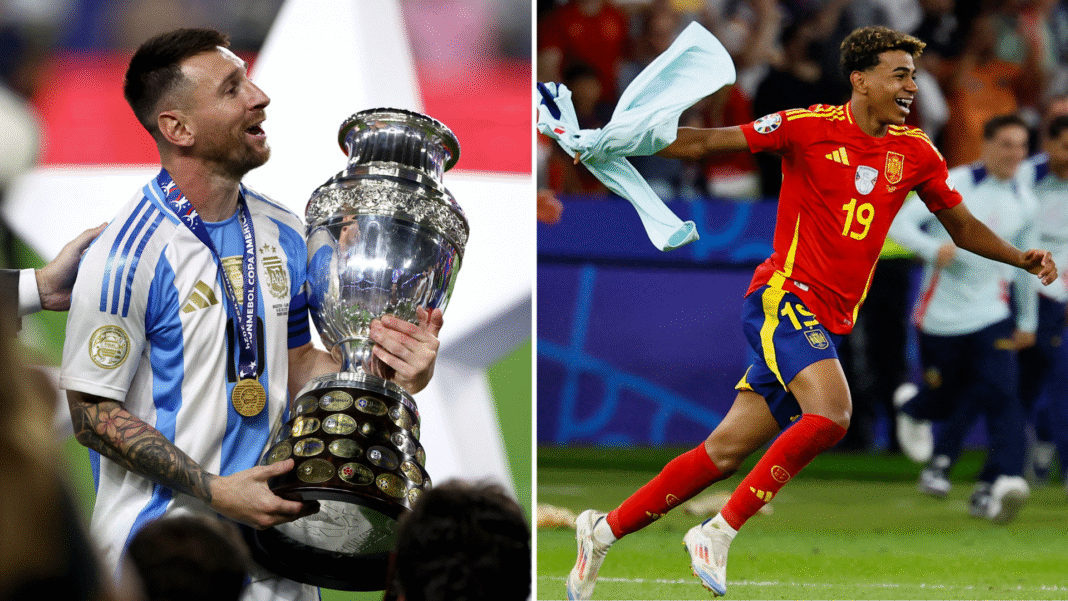 Lionel Messi Lamine Yamal Argentina Spanyol