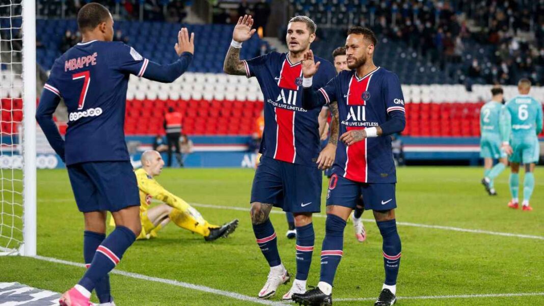 PSG berhasi lmengamankan tiga poin di kandang sendiri setelah menjamu tamunya Anges, mereka menang tipis 1-0.