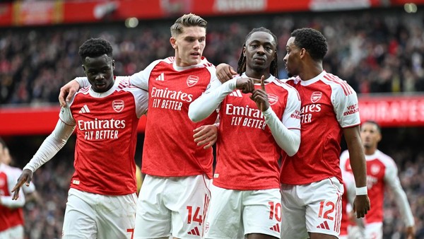 Gol tunggal Eberechi Eze di menit ke-39 sukses membawa Arsenal memenangkan laga di kandang sendiri usai mengalahkan Crystal Palace.