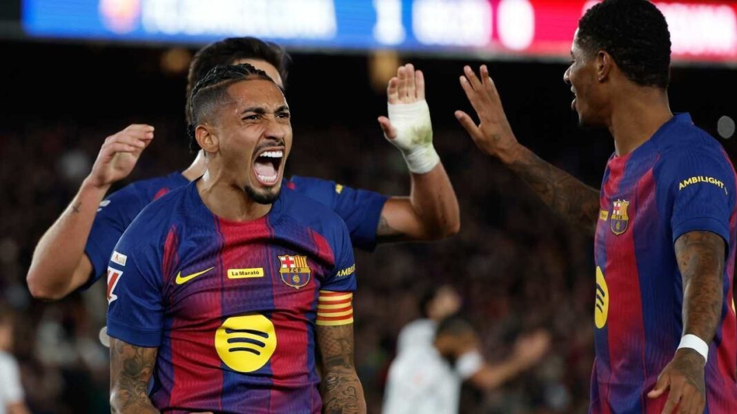Barcelona sukses memantapkan diri di puncak klasemen setelah mereka mengalahkan tamunya Osasuna 2-0 di Camp Nou.