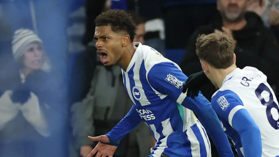 Gol penyeimbang dari Georginio Rutter di masa injury time membawa Brighton menyamakan kedudukan saat menghadapi West Han.