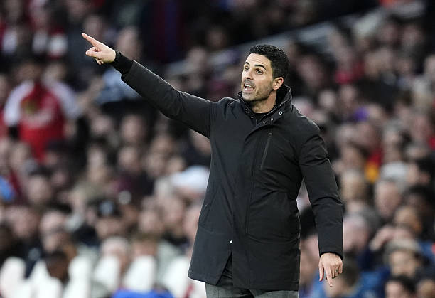 Manajer Arsenal, Mikel Arteta, saat pertandingan Liga Premier di Stadion Emirates, London. Tanggal foto: Minggu, 1 Maret 2026. (Foto oleh Nick Potts/PA Images via Getty Images)